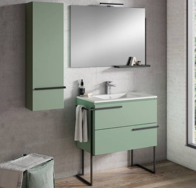 vente de meuble vasque avec un miroir pour une salle de bain en plusieurs coloris montpellier